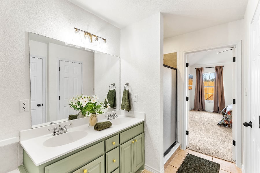 Master bathroom vanity