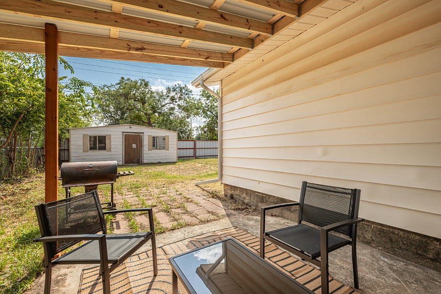 Covered patio