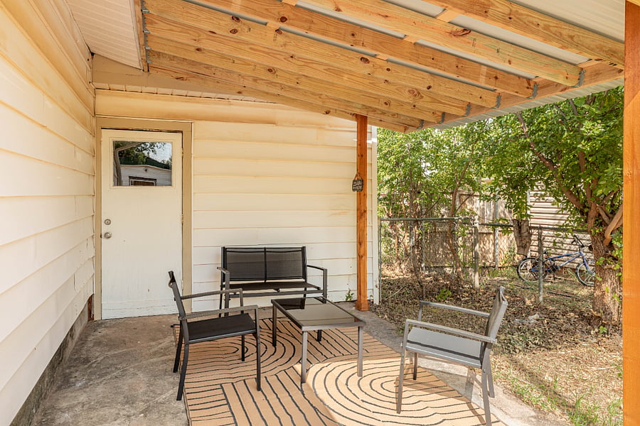 Covered patio