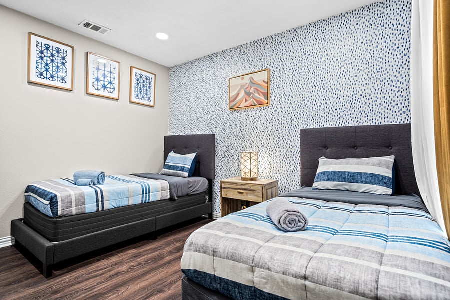 Third Bedroom - Two single bed with Smart TV
