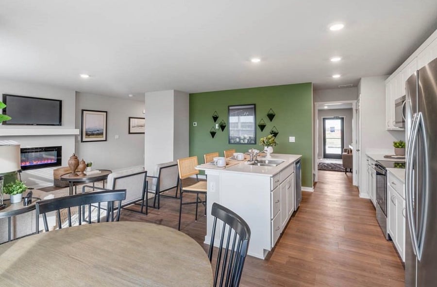 Pictured furniture for staging purposes only, actual furnishings are different