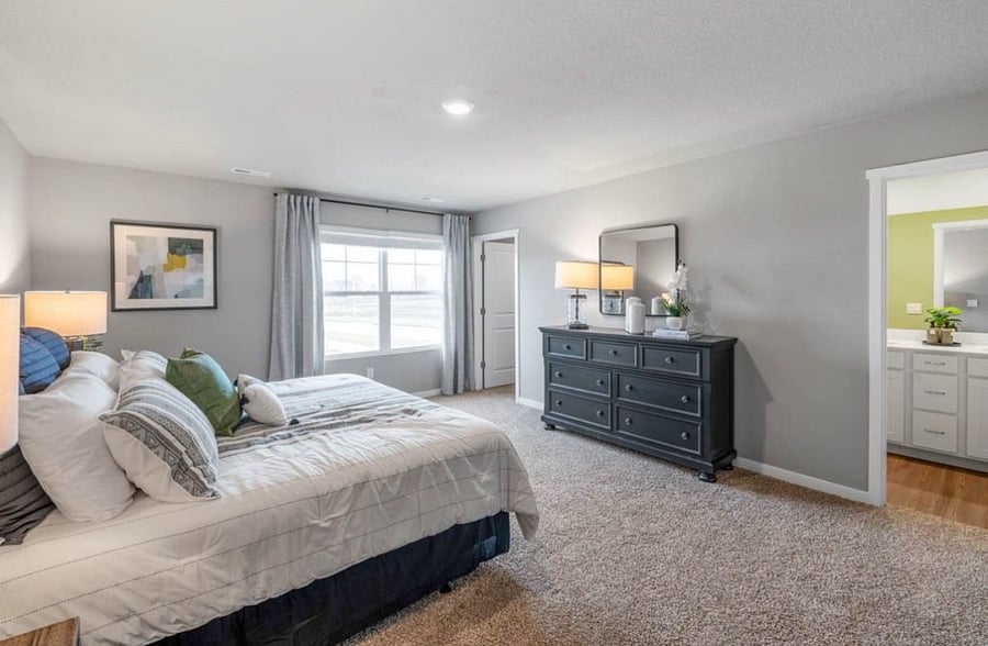 Pictured furniture for staging purposes only, actual furnishings are different