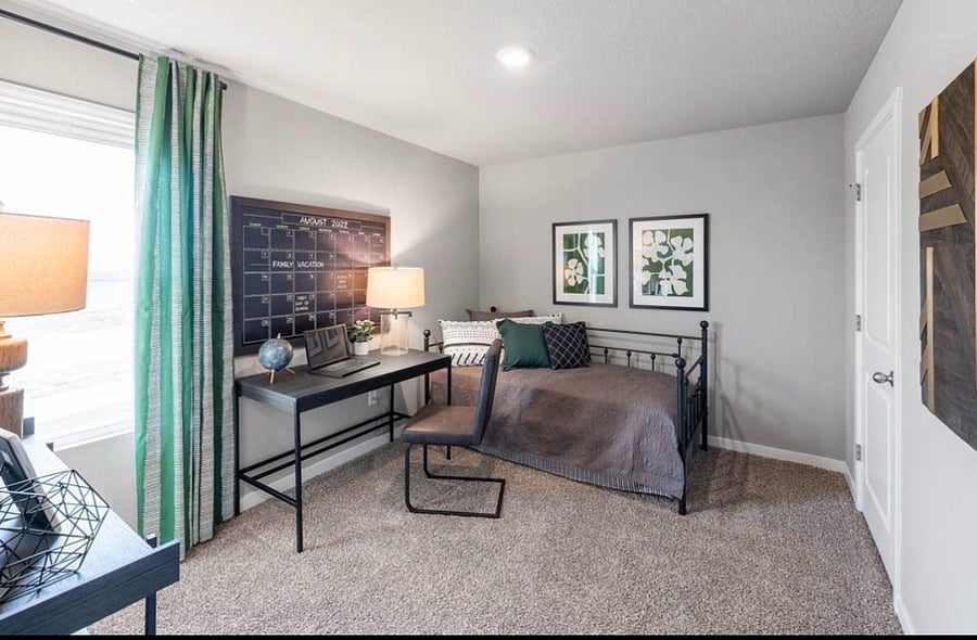 Pictured furniture for staging purposes only, actual furnishings are different