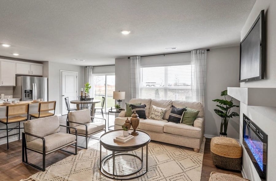 Pictured furniture for staging purposes only, actual furnishings are different