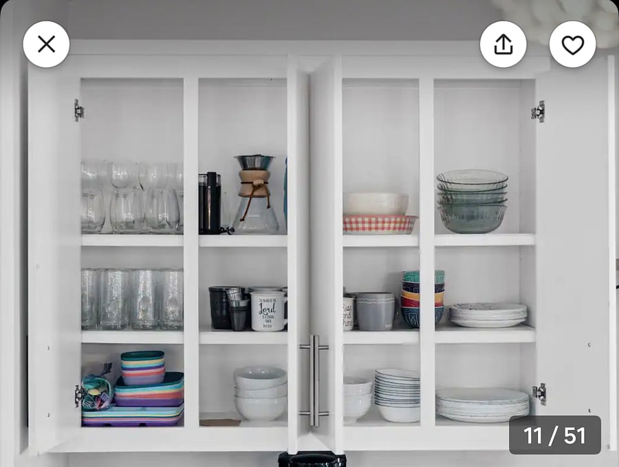 fully stocked kitchen