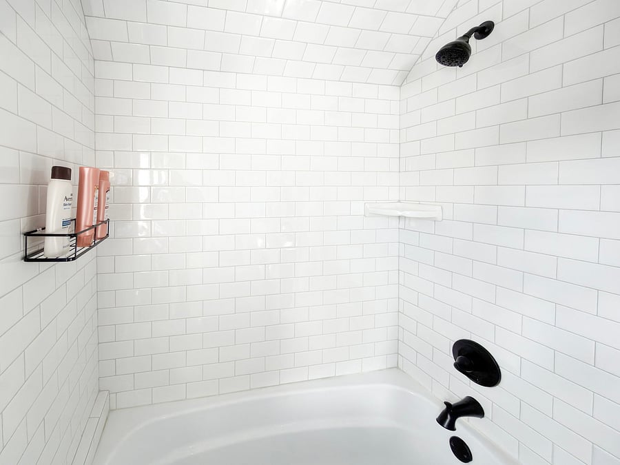 Subway surround and soaker tub!