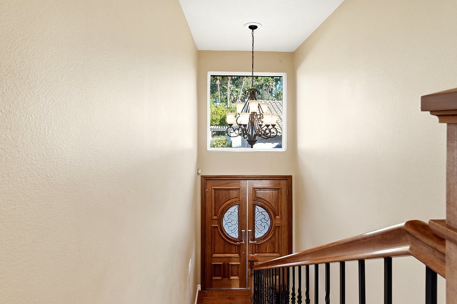 View from the upper hallway