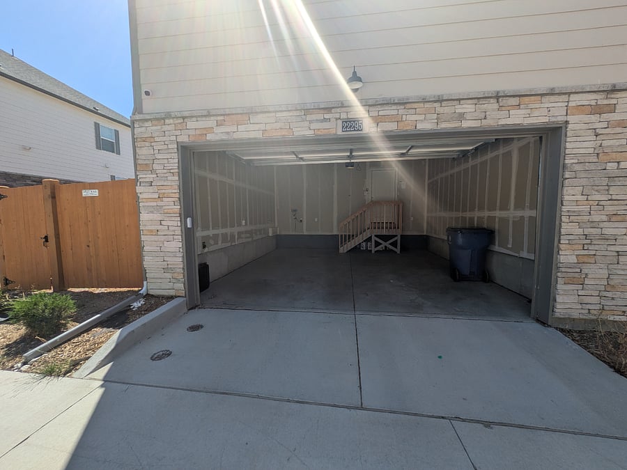 Two car garage