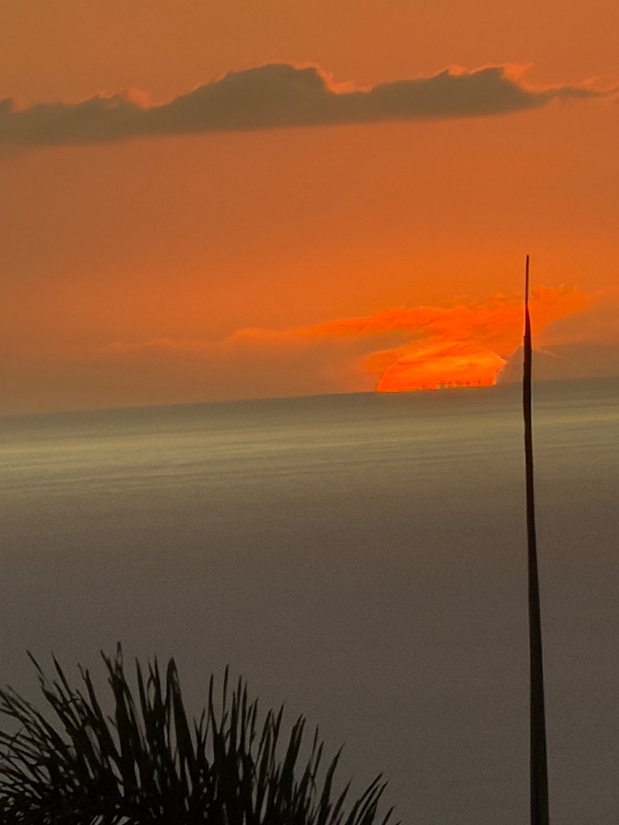 Sunset view from the lanai