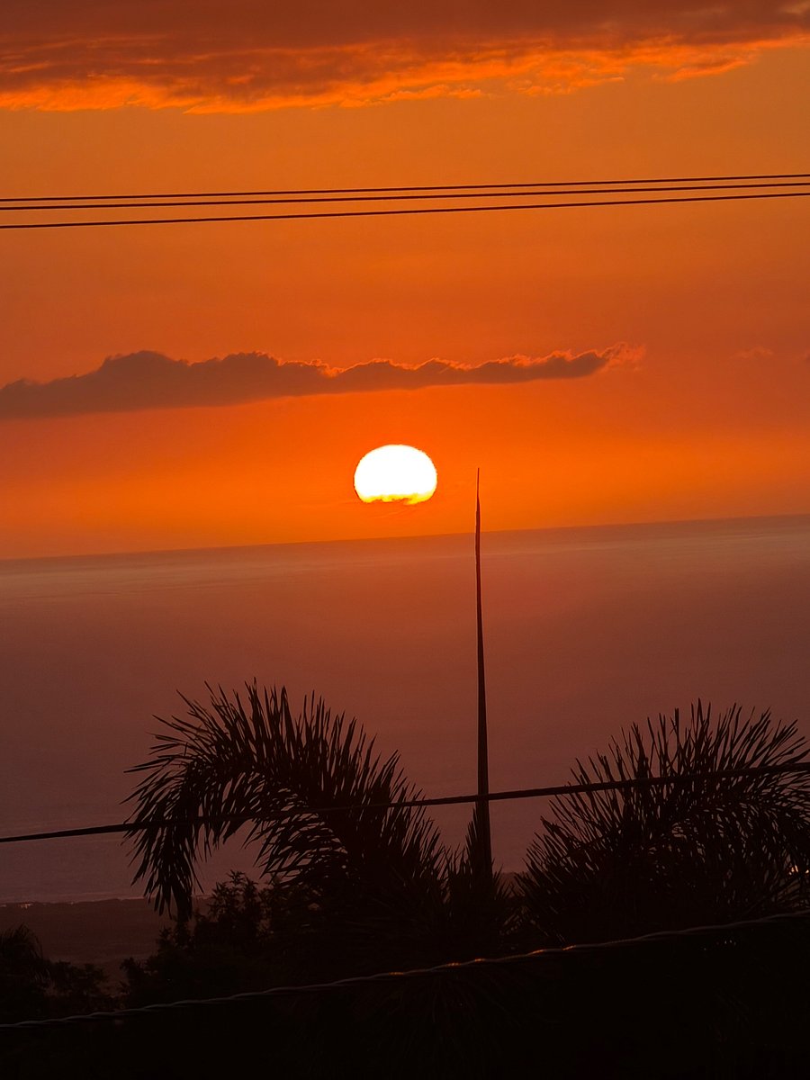 Sunset viewed from the lanai