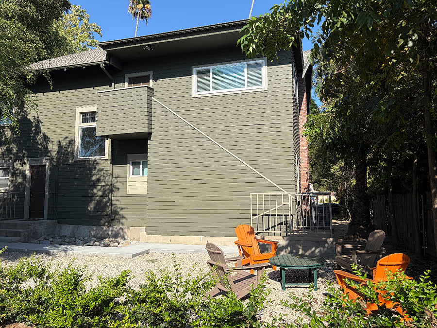Back side of house