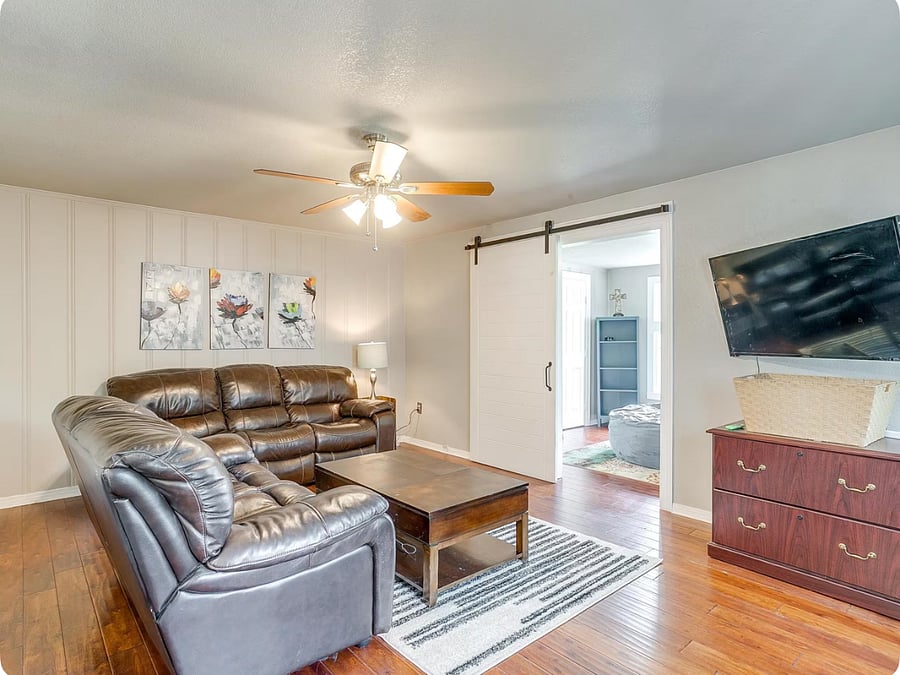 Second living area with TV & additional seating  1st floor