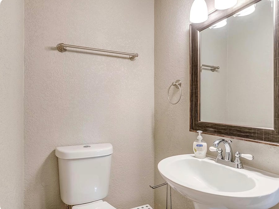 Convenient half bathroom  1st floor