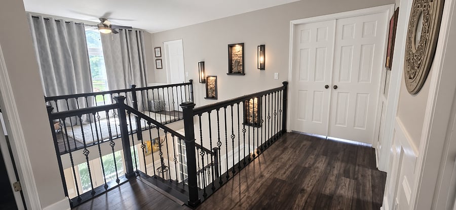 Upstairs "bridge" area and corridor