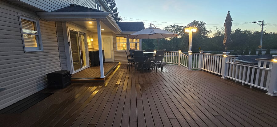 Deck with table