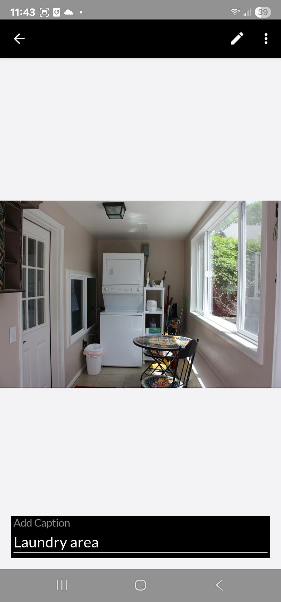 Laundry room