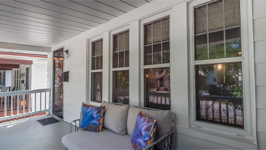 Covered front porch