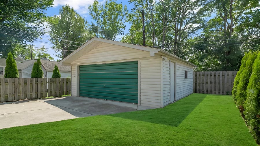 2 car garage with remote entry