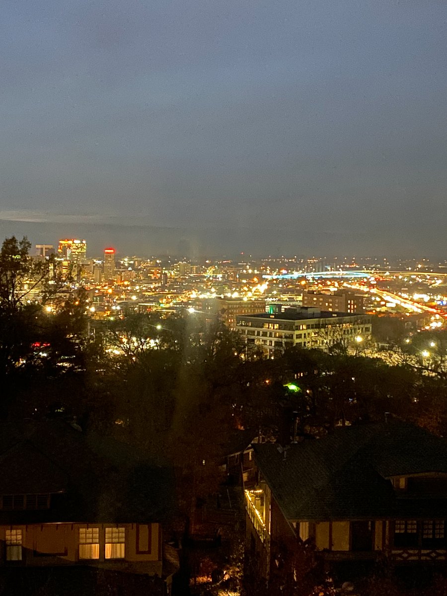 Evening View from Sitting Room