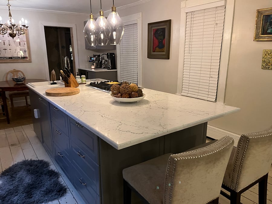 Elegant marble bar seats