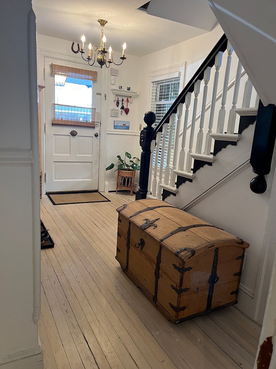 Entryway with game closet