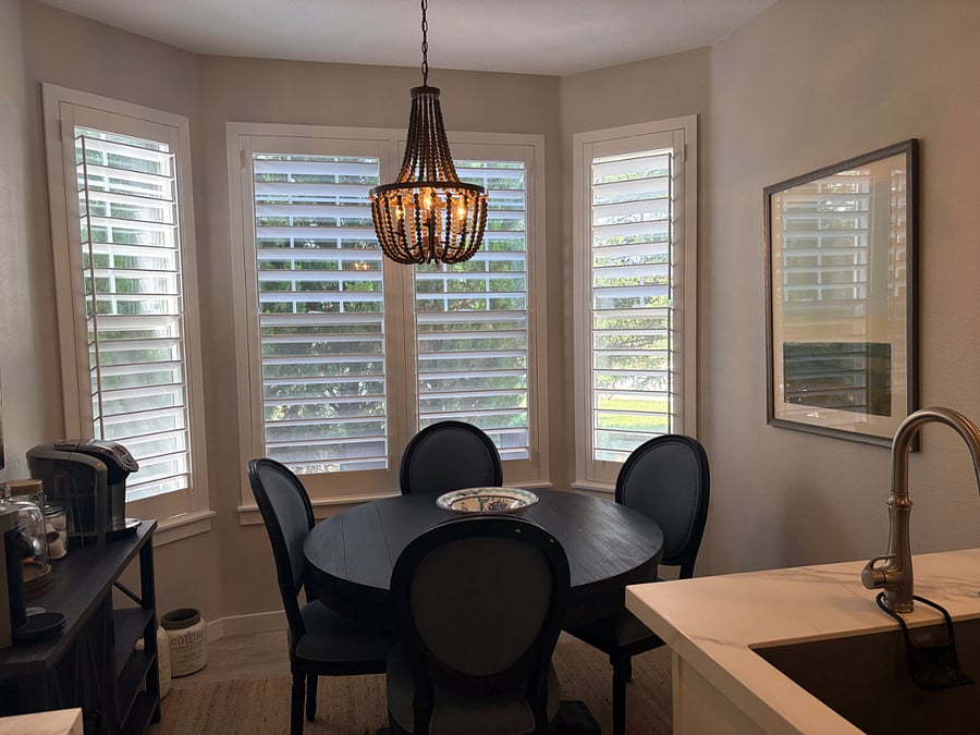Breakfast nook in the kitchen
