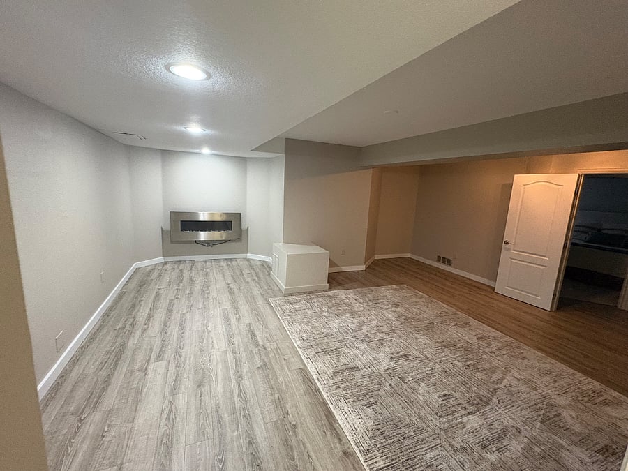 Open space in lower level.