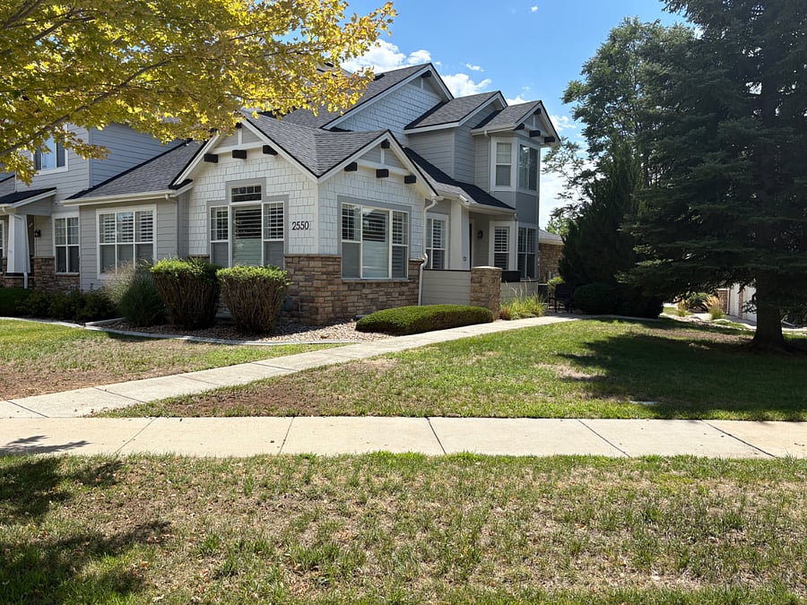 Front of the townhouse 