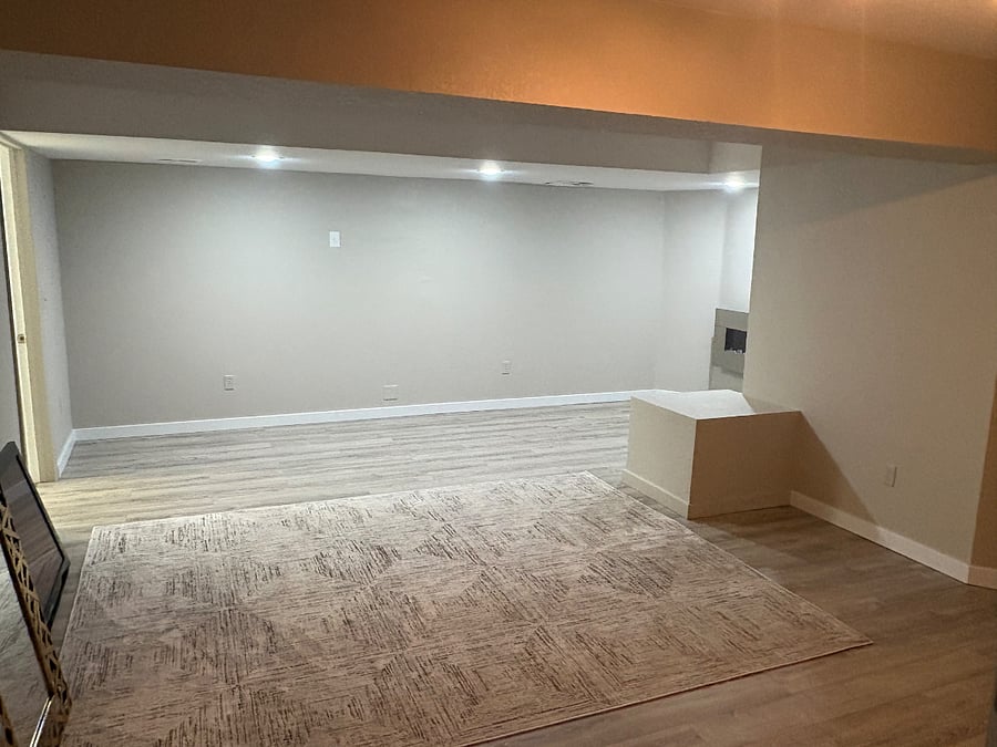 Lower level open space.