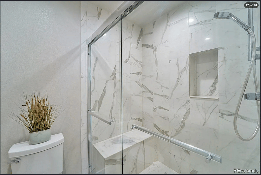 Upstairs 3/4 Bathroom.