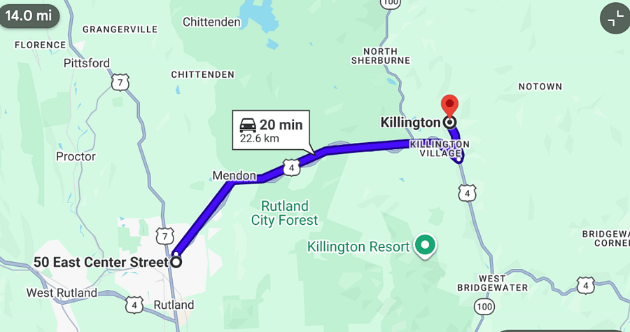 20 Minutes to Killington Ski Resort