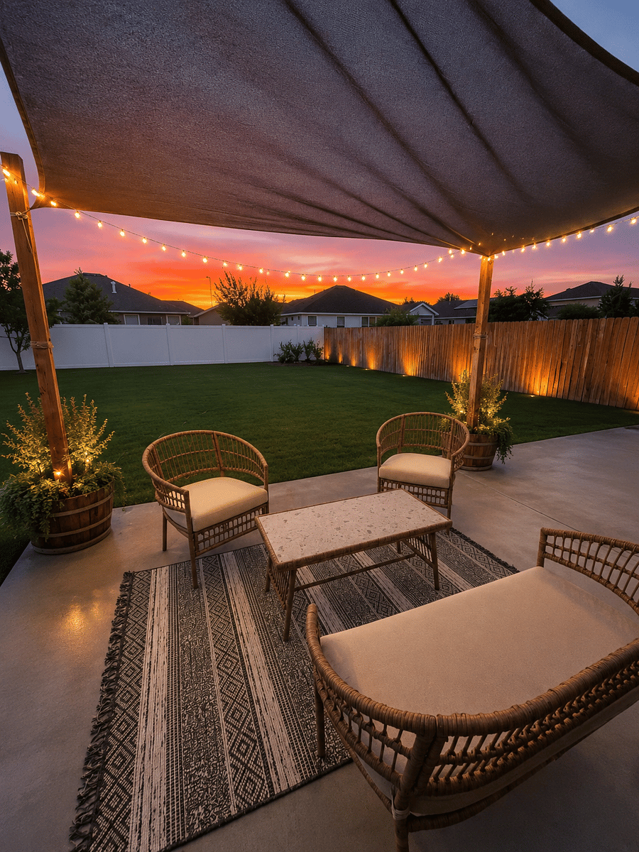 Enjoy the relaxing backyard space