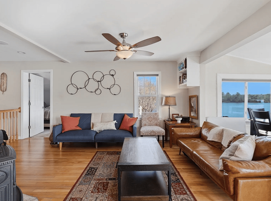 Upstairs living area