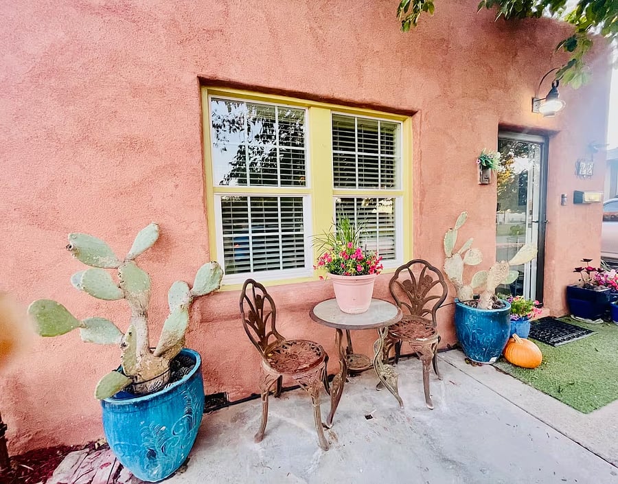 12" adobe walls make up the initial design of the house.