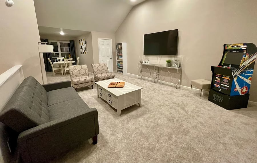 Enjoy the sitting area on the third floor.