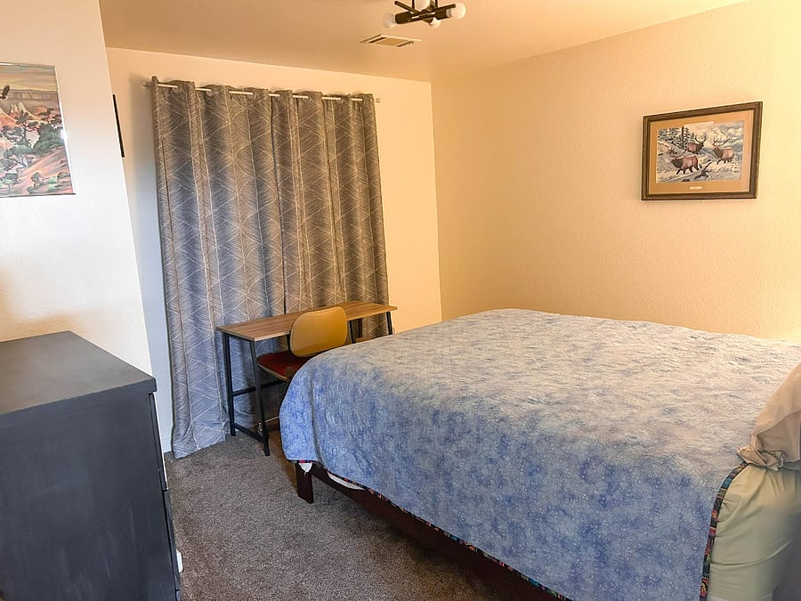 Bedroom #4 in basement - queen bed