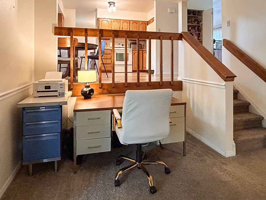 Office space with printer