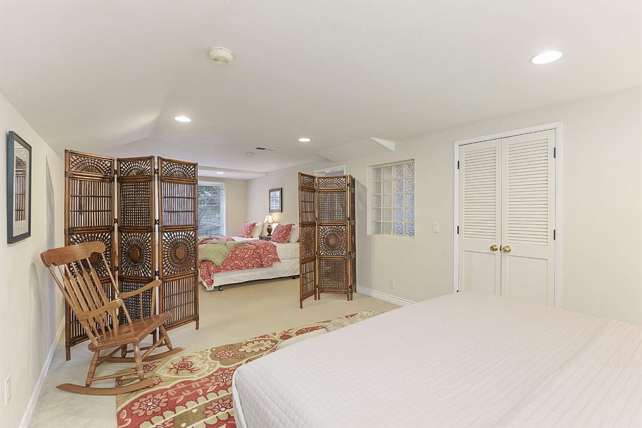 Bedroom #3 Downstairs level -
**Large downstairs suite with a king bed & two twin beds off of downstairs living room**
