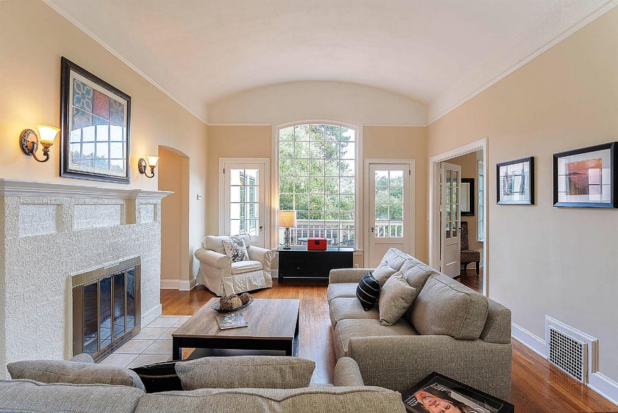 **Upstairs main level living room**