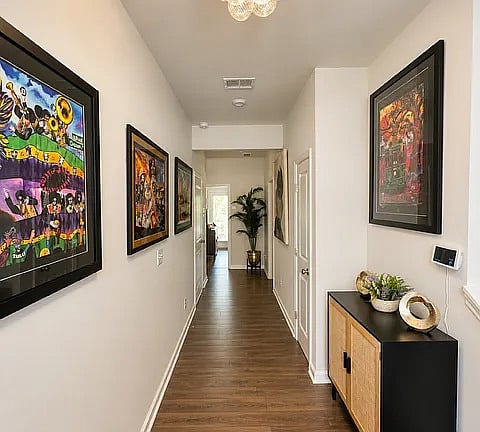 Hallway leading to room