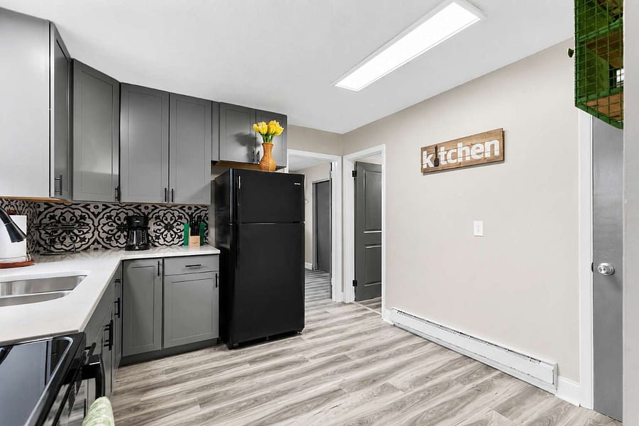 Galley kitchen everything within reach