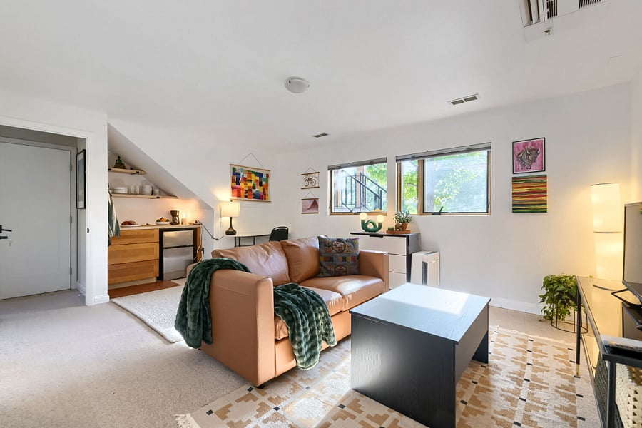 living area with lots of natural lighting