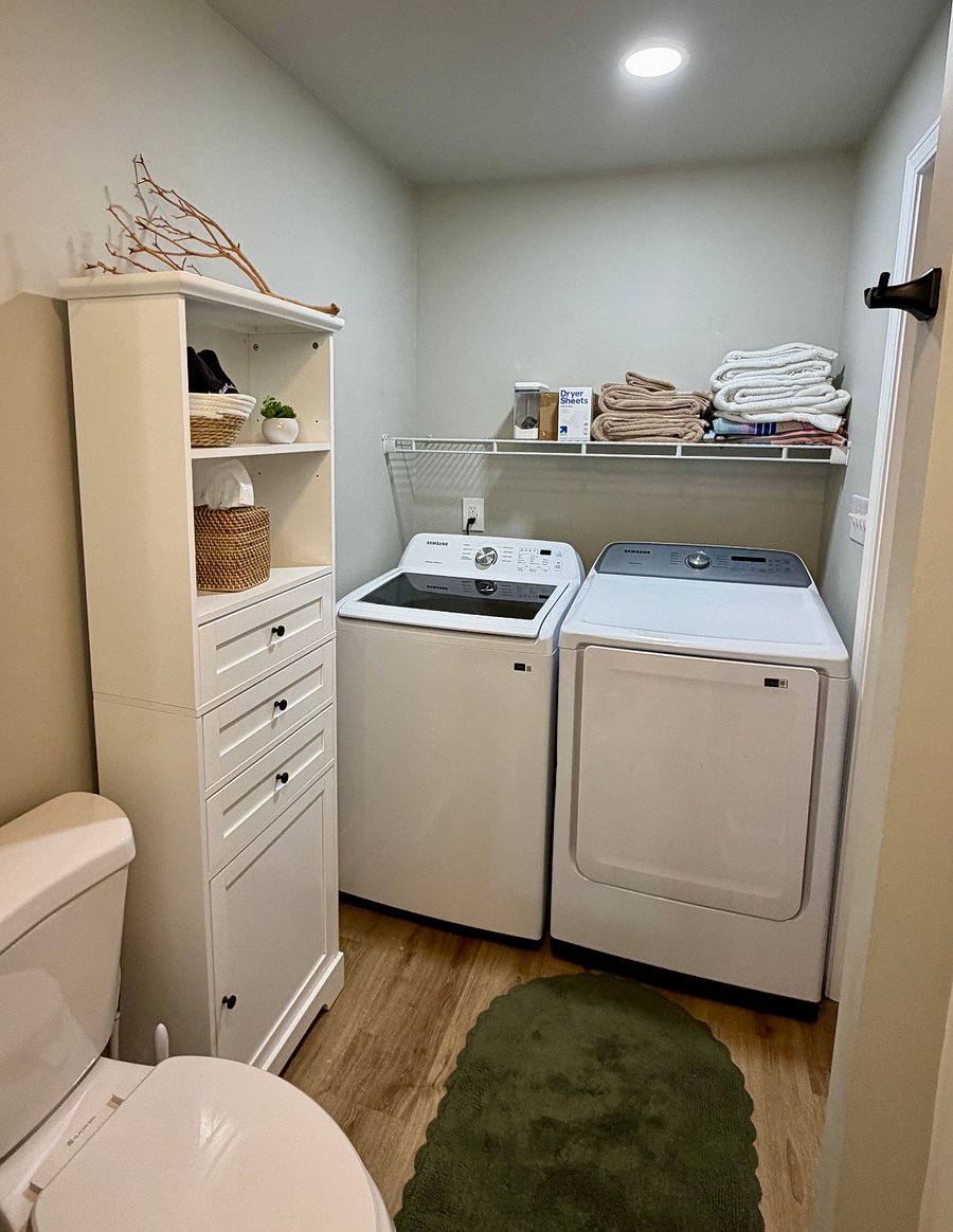 Bathroom with laundry