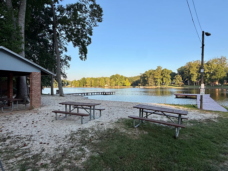 Additional neighborhood lake access across the street