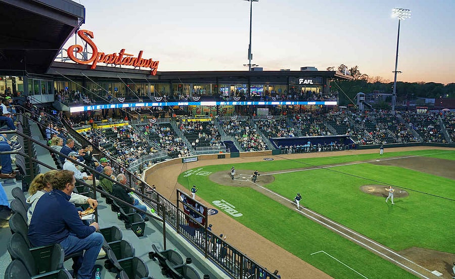Hub City Spartanburgers' stadium just a few minutes away in Downtown!