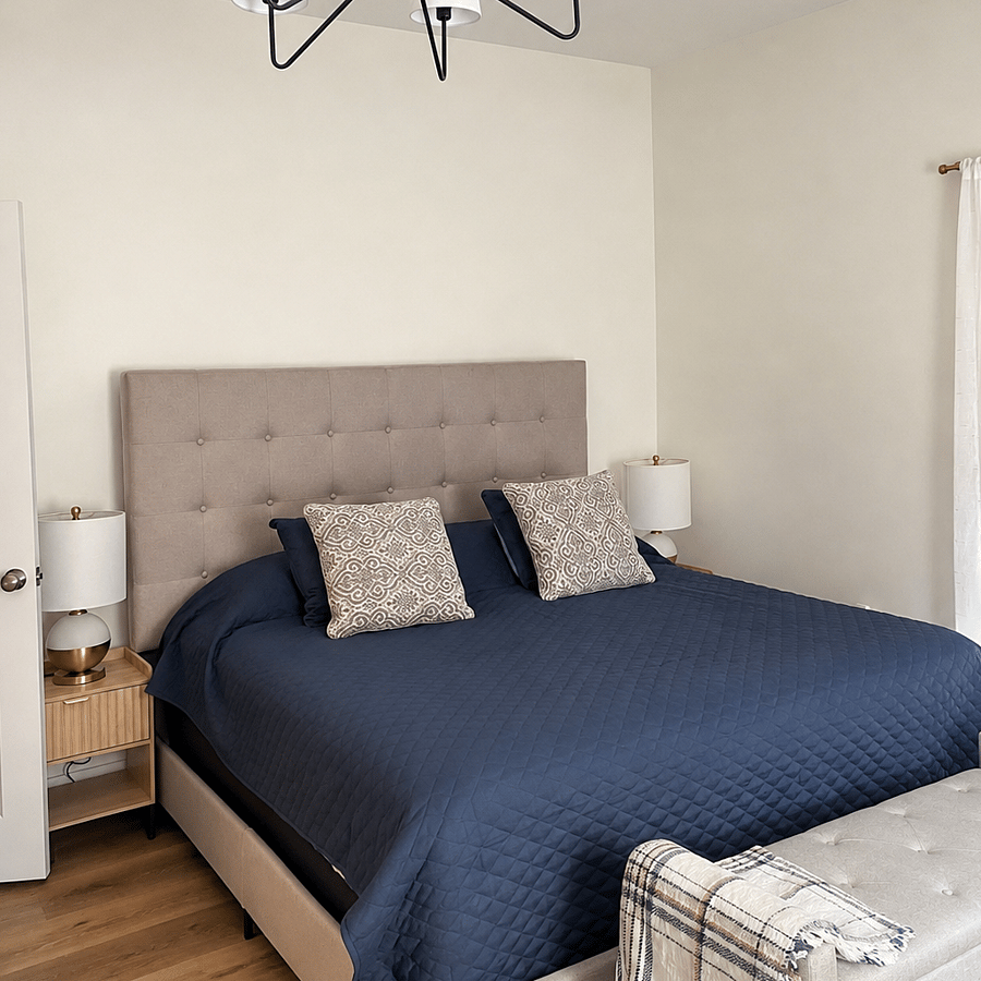 Primary King bed private bath and closet.