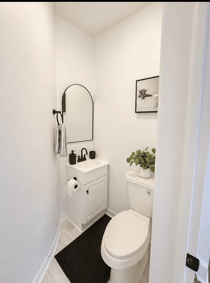 Hallway bathroom