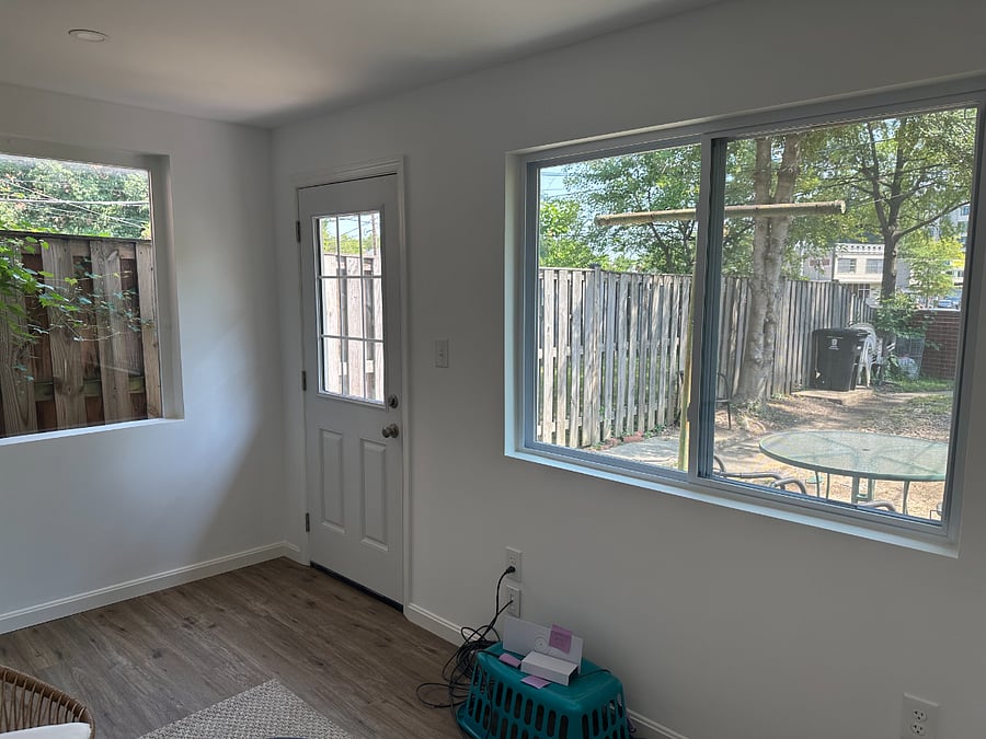 Sunroom off kitchen