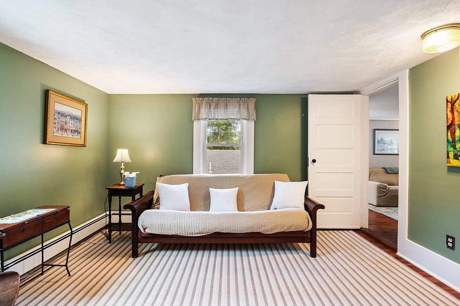 Extra living space with a sofa bed.