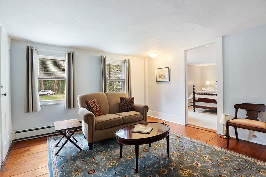 Another cozy living space that can be used as an office space.